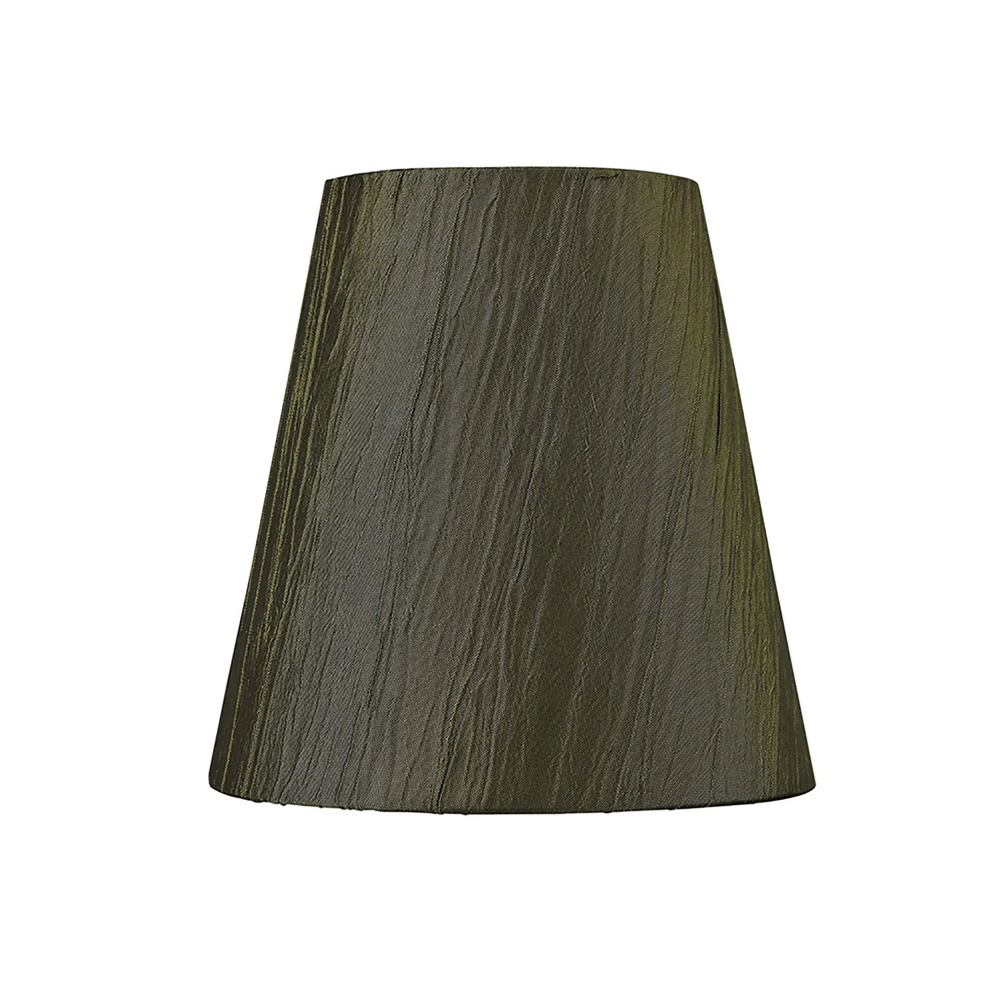 ILS10113  Wrinkle Fabric Shade 13cm Clip-On Olive